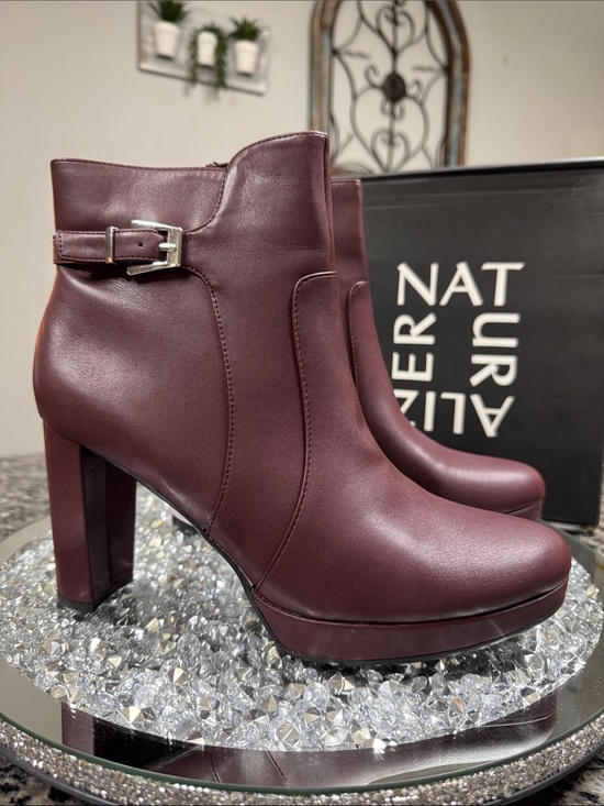 Naturalizer Shoes - Naturalizer Braxton Burgundy Platform Ankle Boots NEW 11